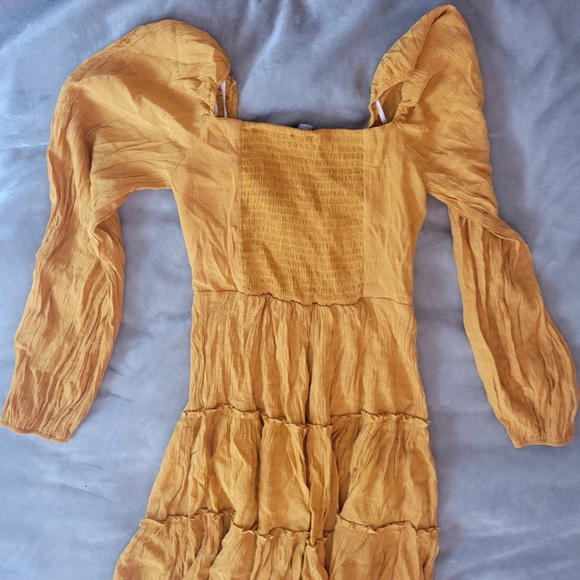 Lulu's Yellow Ruffled Mini Dress - Picture 4 of 4